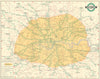 London Transport Green Line Coach routes Map. L.P.T.B./Mansfield 1934 (1935)