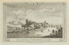View of the city of Chester, in Cheshire. WALPOOLE 1794 old antique print