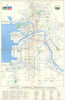 The final Leningrad public transport map 90x59cm. Now St. Petersburg 1991
