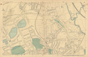 STOKE NEWINGTON Upper Clapton Stamford Hill Tottenham Manor House 1886 old map