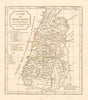 'Judée ou Terre Sainte' by Delamarche/Vaugondy. Israel Palestine c1806 old map