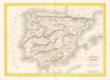 'Espagne Ancienne' DELAMARCHE. Ancient Spain Portugal Baetica Lusitania 1838 map