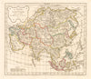 'L'Asie' by Delamarche after Robert de Vaugondy. Asia 1804 old antique map