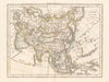 'L'Asie Divisée en ses différens Etats' by Felix Delamarche. Asia 1823 old map