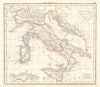 'Italiae Antiquae Mappa Nova' by Felix Delamarche. Ancient Italy 1832 old
