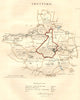 THETFORD town/borough plan for the REFORM ACT. Brandon. Norfolk. DAWSON 1832 map