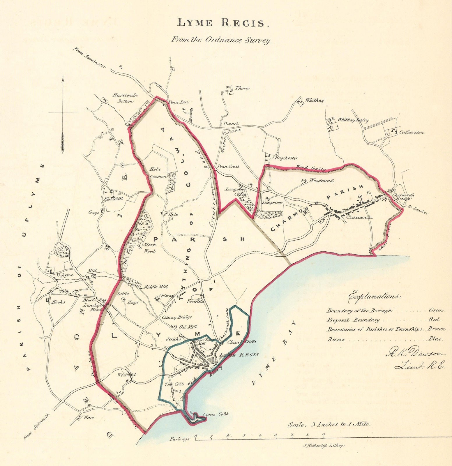 lyme-regis-town-borough-plan-reform-act-charmouth-dorset-dawson