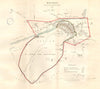 DEVIZES town/borough plan REFORM ACT. Caen Hill Locks Wiltshire. DAWSON 1832 map