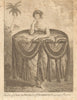 Dress of a young woman of Otaheite bringing a gift. Tahiti Polynesia BANKES 1789