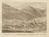 View of the town of Glaris. Glarus. Switzerland. BANKES 1789 old antique print