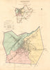 CANTERBURY borough/town plan. BOUNDARY REVIEW. Kent. DAWSON 1837 old map