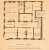 City & South London Railway Station. Moorgate. Principal floor plan 1900 print