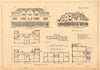 Design for a village Co-operative store by Brassley. Plans, elevations 1903
