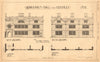 Riddlesden Hall near Keighley. Drawn by Fred Wade. Plan. Yorkshire 1904 print