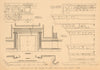 Fireplace in the house of John Wood Jr, 41 Gay Street, Bath. Elevation plan 1905