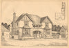 Hotel at Adwick-le-Street. Beck, Architect. Forester's Arms pub. Doncaster 1905