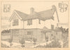 House at Blundellsands. C.W. Harris, Architect. Sketch & plans. Lancashire 1905