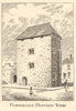 Fishergate Postern, York 1906 old antique vintage print picture