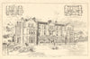 New Hotel, Falmouth - Alfred J. Cornelius, Architect. Cornwall 1907 old print