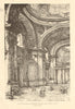 Salle des pas-perdus: Federal Palace, Mexico, E. Bénard, Architect 1907 print