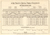 Royal Naval College museum Greenwich. River front elevation by JH Vaughan 1907