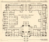 New City Hall, Belfast. Ground floor plan. Ireland 1908 old antique print
