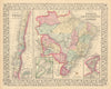 Brazil Bolivia Paraguay Uruguay Chile. Rio de Janeiro & Bahia. MITCHELL 1869 map