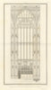 Elevation of part of the nave of King's College Chapel in Cambridge. NASH 1810