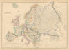 Europe by Joseph Wilson Lowry. Great Powers 1859 old antique map plan chart