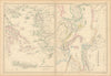 Grecian Archipelago & Mediterranean Shores. Aegean islands. HUGHES 1859 map