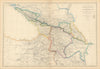 The Isthmus of Caucasus & Armenia by Edward Weller. Georgia Azerbaijan 1859 map