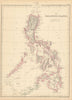 The Philippine Islands by Edward Weller. Philippines 1859 old antique map