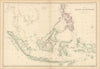The Indian Archipelago. East Indies Indonesia Philippines. WELLER 1859 old map
