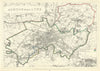 Ashton-under-Lyne, Lancashire. JAMES. Parliamentary Boundary Commission 1868 map