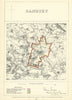 Banbury, Oxfordshire. JAMES. Parliamentary Boundary Commission 1868 old map