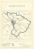 Barnstaple, Devon. JAMES. Parliamentary Boundary Commission 1868 old map