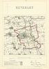 Beverley, Yorkshire. JAMES. Parliamentary Boundary Commission 1868 old map