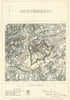 Canterbury, Kent. JAMES. Parliamentary Boundary Commission 1868 old map