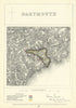 Dartmouth, Devon. JAMES. Parliamentary Boundary Commission 1868 old map