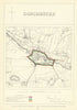 Dorchester, Dorset. JAMES. Parliamentary Boundary Commission 1868 old map