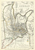 Durham, Durham. JAMES. Parliamentary Boundary Commission 1868 old antique map