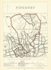 Finsbury, London. JAMES. Parliamentary Boundary Commission 1868 old map