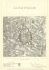 Lichfield, Staffordshire. JAMES. Parliamentary Boundary Commission 1868 map
