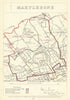 Marylebone, London. JAMES. Parliamentary Boundary Commission 1868 old map