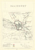 Salisbury, Wiltshire. JAMES. Parliamentary Boundary Commission 1868 old map