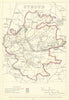 Stroud, Gloucestershire. JAMES. Parliamentary Boundary Commission 1868 old map