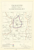 Cardiff Contrib'y Borough of Llantrisant. JAMES. Boundary Commission 1868 map