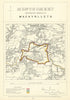 Montgomery Contrib'y Borough of Machynlleth. JAMES. Boundary Commission 1868 map