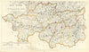 Yorkshire West Riding new County divisions. JAMES. Boundary Commission 1868 map