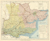 Essex county map showing Post Towns & Market Days. LETTS 1884 old antique